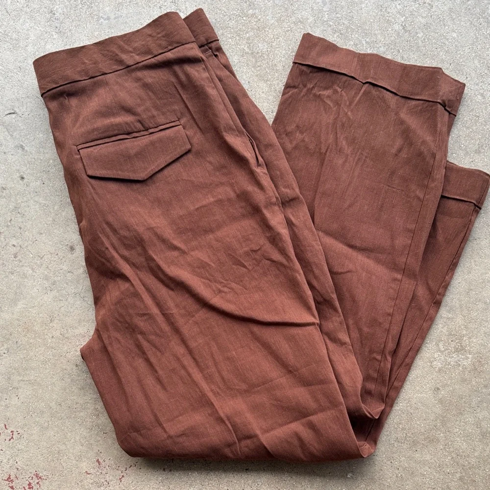 Zara Dress Pants Size Large Brown Pants Career tempered bottom Business
